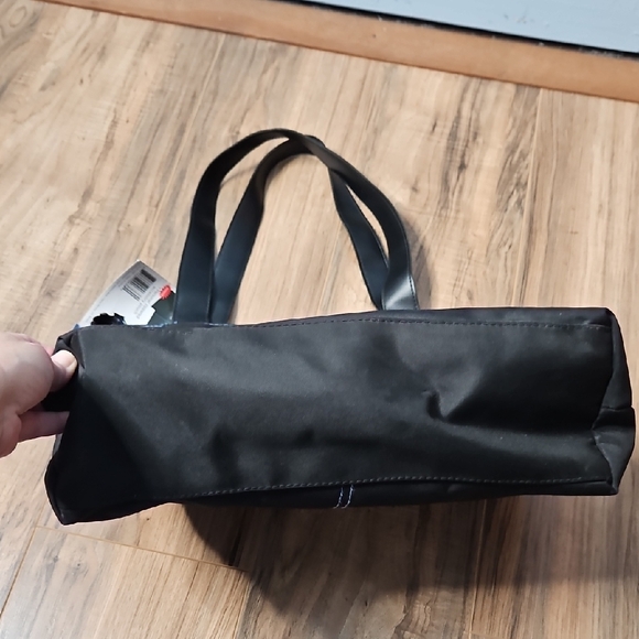 Overland Women's Black Laptop Ready Tote Bag with Silver Buckles - Picture 3 of 14